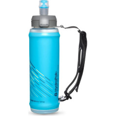 Hydrapak Skyflask Speed (500 ml) salokāma ūdens pudele, mīksta pudele ar vienu īkšķa rokturi un drošu uzgaļa vāciņu, zilā krāsā