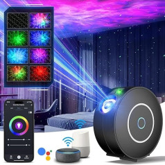 Triju musketieru LED zvaigžņotās debess projektors, WiFi projektors Galaxy Starlight bērniem ar balss vadību, izmantojot Alexa un Google/ Smart Life lietotni, bērniem/istabai/pasākumam