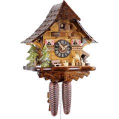 Oriģinālais Melnā meža pulksteņrādis Original Black Forest Cuckoo Clock Real Wood Mechanical 8-Day Drive New VDS Certificate Eble Wood Chipper 35 cm 21440