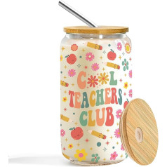 Macorner Teacher Appreciation Gifts in Bulk - Teacher's Day Gift - Back to School Gift - Birthday Gift for Teacher and Women - Cool Teacher Club Teacher Mug - 16oz