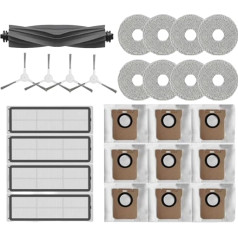 INF Rezerves daļu aksesuāri Dreame L10S Ultra/S10 Pro, Xiaomi robotizētajam putekļsūcējam X10 Plus, 1x galvenā birste, 4x filtri, 4x sānu birstes, 8x salvetes, 9x putekļu maisi