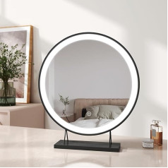 EMKE LED Hollywood Make-Up Mirror, круглое зеркало для макияжа, сенсорное косметическое зеркало с регулируемой яркостью, голливудское зеркало с подсветк