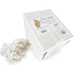 WAXIM. Soy Wax C-3 Natural Wax for Eco Candles and Natural Cosmetics 2,500 g in Flakes