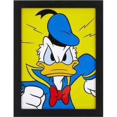 Pyramid International Donald Duck (Mad) 30x40 cm, 250GSM PAPERWRAP MDF, melns, 44 x 33 x 4 cm