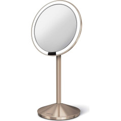 simplehuman, 12cm, Sensorspiegel, 5-fache Vergrößerung, Edelstahl roségold, 5 gadu garantija