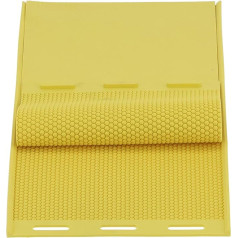 Luqeeg Beeswax Leaf Mold, Silicone Beeswax Mold, 2 Piece Beeswax Press Mold, DIY Beeswax Foundation Sheets, Press Mould Embossing Machine, Beekeeping Accessories, Yellow