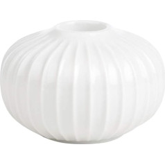 Kähler Candle Holder Round Diameter 8 cm Hammershøi Danish Design White Wide