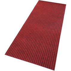 mosegor Teppich Läufer Flur, Rutschfester Fußmatte, 90 x 300 cm Waschbar Schmutzfangmatte, Bodenmatte, Gestreifter Teppich, Rollläufer Eingangsmatte, Antirutschmatten Teppich für drinnen und draußen