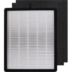 PUREBURG Replacement HEPA Filter Kit Compatible with Zigma Aerio-300 & Medion MD10444 Air Purifier