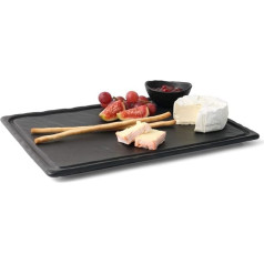 Holst Porzellan SDS 006 Porcelāna šķīvis Slate Design Black 33 x 24 cm Black 33 x 24 x 1,5 cm