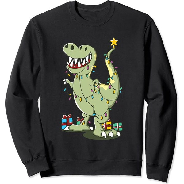 Tree Rex Dinosaurier T-Rex Weihnachtsbaum Dino Tannenbaum Sweatshirt