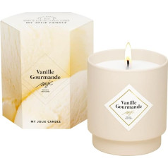 MY JOLIE CANDLE - Vanilla Gourmande aromātiskā svece - dāvana sievietēm / pusaudžiem - 100% dabīgs augu vasks - franču aromāts - kokvilnas dakts - deg 45 stundas