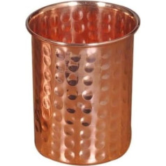 Copper Handgefertigte Becher aus reinem Kupfer für Wasser, Indienstil, Kupfer, 2er-Packung