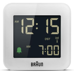 Braun BC08 digitālais ceļojumu pulkstenis - balts