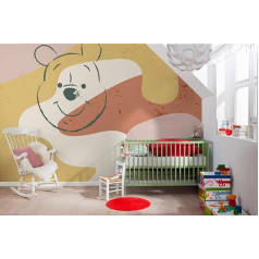 Komar Disney IADX8-049 Neaustas foto tapetes Vinnijs Pūks Pūks Bišu dizains 400 x 280 cm (platums x augstums) Lācis Bērnu bērnistabas tapetes krāsainas