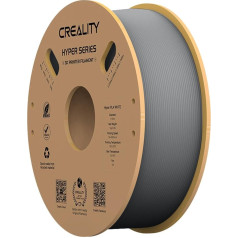 Creality Hyper PLA filaments 3D printeriem, 1,75 mm 3D printēšanas filaments, 1 kg kartona spole, izmēru precizitāte +/- 0,03 mm, piemērots vairumam FDM 3D printeru (melns)