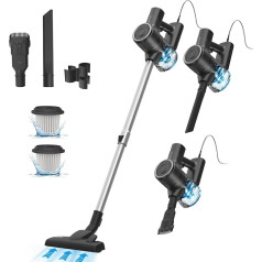 Vactidy Blitz C6 600W Staubsauger mit Kabel, 25KPa Stielstaubsauger mit Kabel, 7M Staubsauger mit Überhitzungsschutz, 800ml Handstaubsauger mit Kabel, Staubsauger Tierhaare für Hartböden Teppich