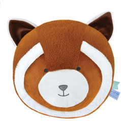 Doudou et Compagnie - Unicef DC4064 Panda spilvens, sarkans, oranžs, 30 cm