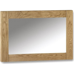 Julian Bowen Marlborough Wall Mirror, Waxed Oak