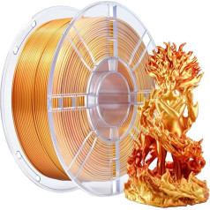 iBOSS PLA 3D Drucker Filament, PLA filaments 1,75 mm, augstas izšķirtspējas, 3D-Druckfilament, augstas izšķirtspējas, 1 kg, augstas izšķirtspējas, zelta krāsā