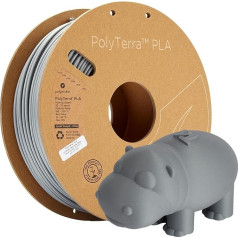 Polymaker 70825 PolyTerra PLA Filament PLA 2,85 mm 1000 g pelēks (matēts), iepakojumā 1 gab.