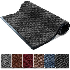 FunkyBuys® Heavy Duty Brown/Black Anthracite Gumijas gumijas pamatne ar PVC apmali (40x60cm)