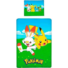 Halantex Pokemon gultas komplekts Kokvilnas sega 140 x 200 cm un spilvendrāna 70 x 90 cm Oriģināls