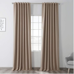 HPD Half Price Drapes BOCH-Parent-05 Aizkari, 108 collas garie, guļamistabai (1 panelis), poliestera maisījums, Banyan Brown, 50 collas x 108 collas