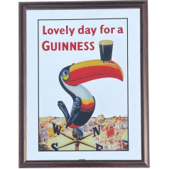 Laurie's Pub and Bar Accessories Guinness 'Lovely Day for a Guinness' Small Mirror