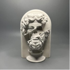 EASCHEER Zeus Head Statue Head Statue Sculpture Skull Statue Greek Mythology Decoration Maximalist Decoration Office Bookshelf Decor (Zuses)