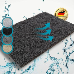 Sanders Luxury Mat, Dirt Trapper Mat, mazgājams, neslīdošs durvju paklājs iekštelpām, ieejas paklājs, absorbējošs durvju paklājs, tīrāms paklājs, vannas istabas paklājs, 60 x 90 cm (24 x 36 collas), ideāli piemērots mājdzīvniekiem, kempi