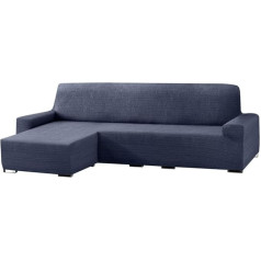 Eysa Aquiles elastīgs dīvāns überwurf Chaise Longue kurzer arm Links, frontalsicht, Farbe 03-blau, Polyester-Baumwolle, 43 x 37 x 14 cm