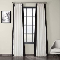 HPD Half Price Drapes PRCT-VC1716-108-FP 25 x 108 cm vertikālās plisētās žalūzijas ar krāsu bloka efektu Fresh Popcorn un melnā krāsā