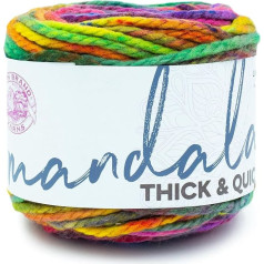 (1 ball) Lion Brand Yarn Mandala Thick & Quick Bulky Yarn, Swirl