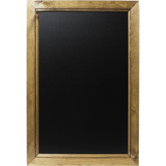 Chalkboards UK WC312 Tafel mit Holzrahmen, A2, dunkle Eiche, 62,4 x 45 x 1,5 cm