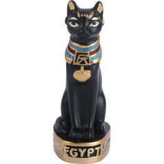 BESPORTBLE Ēģiptes kaķu dieviete Bastet Statue Vecā Ēģipte Kitty Ēģiptes Bastet Skulptūra Ēģiptes kolekcionējama figūra Desk Decor