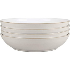 Denby Speisetellerset, Cremefarben, 4 Stück