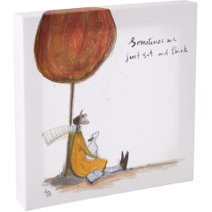 Sam Toft Dažreiz mēs vienkārši sēžam un domājam 30x30cm Sienas māksla uz audekla