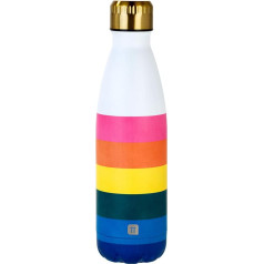 Talking Tables Insulated Drinks Rainbow Water Bottle Double Walled Stainless Steel Vacuum Bottle & Water Bottle - 12 Hot & 24 Hours Cold 500ml - BPA Free - Ideal as the Pride Gift Rbbottle