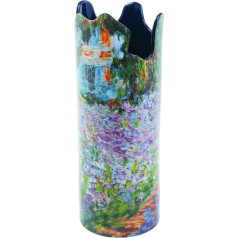 Dartington John Beswick Monet Irises In Garden keramikas vāze, augstums 25 cm, diametrs 9,5 cm, parastons SDA031