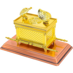 Gogogmee The Ark of the Covenant Decorative Alloy Religious Craft Ornament Old Decor Robust Plated Table Top Git Church Desktop Model Israel Household Religion Exquisite Jewish Gifts