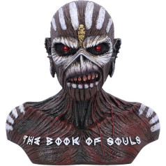 Nemesis tagad oficiāli licencēta Iron Maiden The Book of Souls krūšutēls (maza) brūna 11.5cm