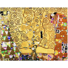 Legendarte - Mākslas izdruka uz audekla - Dzīvības koks Gustavs Klimts - Sienas dekori Audekls cm 50 x 70 cm