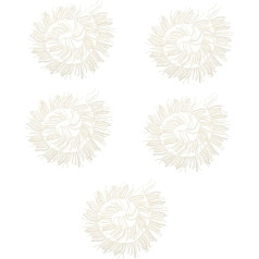 Lurrose 5st Spitze Mit Perlenquaste Handwerk Machen Trimmen Birne; Quastenbesatz Blumenspitze Spitzenapplikationen Verzierungen Dekorative Perlenbesätze Kleider Kanten Zubehör Kunstperlen