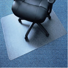 Marvelux Office Chair Mat for Low Pile Carpets, 90 x 120 cm, Transparent Carpet Protector Mat for Chairs Under Desks, Rectangular PVC Floor Mat for Computer Desk Chair