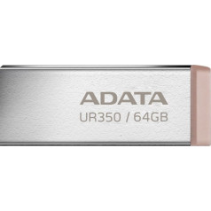 Flash zibatmiņas diskdzinis ur350 64gb usb3.2 gen2 metal brūns