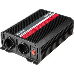 Invertors 12V/230V 1000W 2 F-veida rozetes :vācu