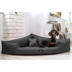 Tierlando TR4 – 02 Corner Dog Bed Dog Sofa Bed Dog Trivia Corner Bed L 100 cm Graphite