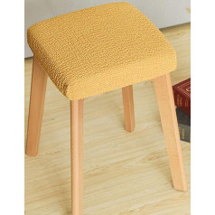 ZZDZW Stretch Stool Cover for Square Mazgājams elastīgs sēdekļa pārvalks Datora sēdeklis krūtīs Kvadrātveida pārvalks Universāls krēslu pārvalki Grozāms krēslu pārvalki Komplekts sēdeklim Cube Footrest