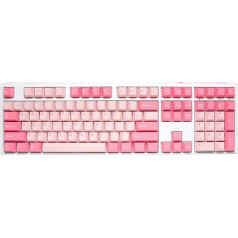 Ducky one 3 gossamer pink spēļu tastatūra - mx-silent-red (us)